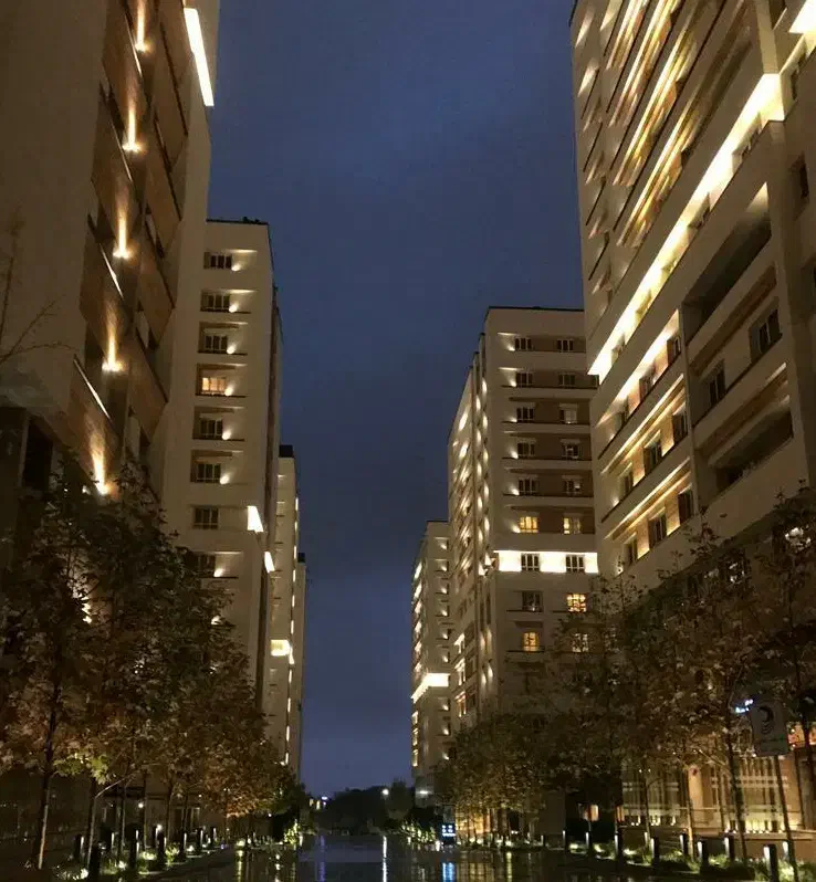 سعادت اباد ۱۵۴ متر ۳ خوابه  باغ بهشت