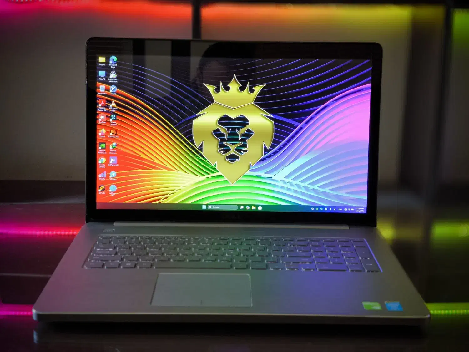 ۱۷.۳ اینچ لمسی گرافیک و بکلایت فول کیبورد لوکس دل|رایانه همراه|تهران, بلوار کشاورز|دیوار