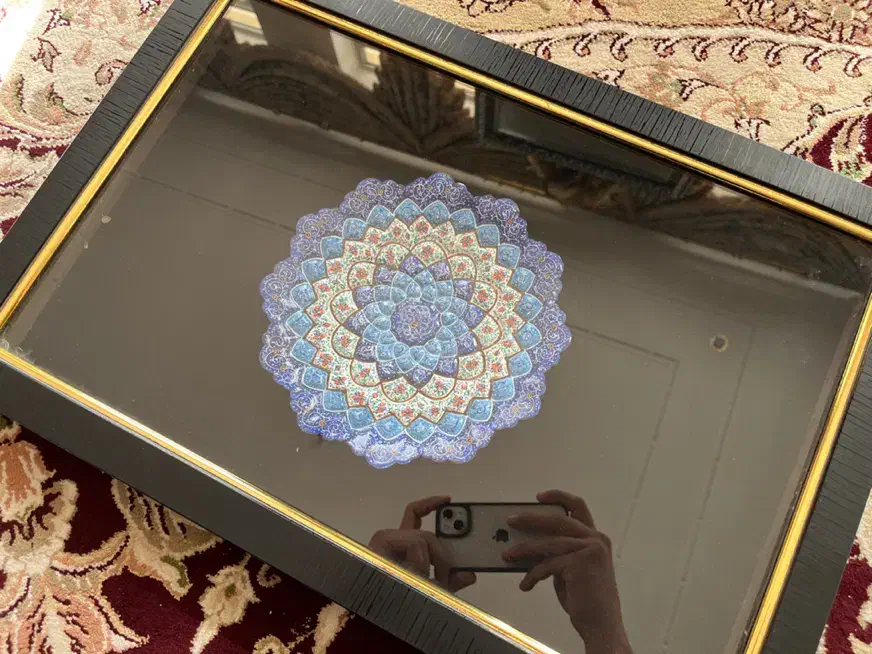 تابلو مینا کاری شده|تابلو، نقاشی، عکس|یزد, |دیوار