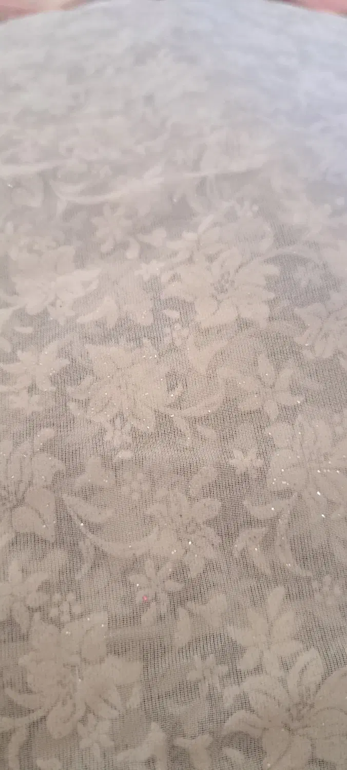 پارچه سفید گل مخمل|لباس|اسلامآباد غرب, |دیوار