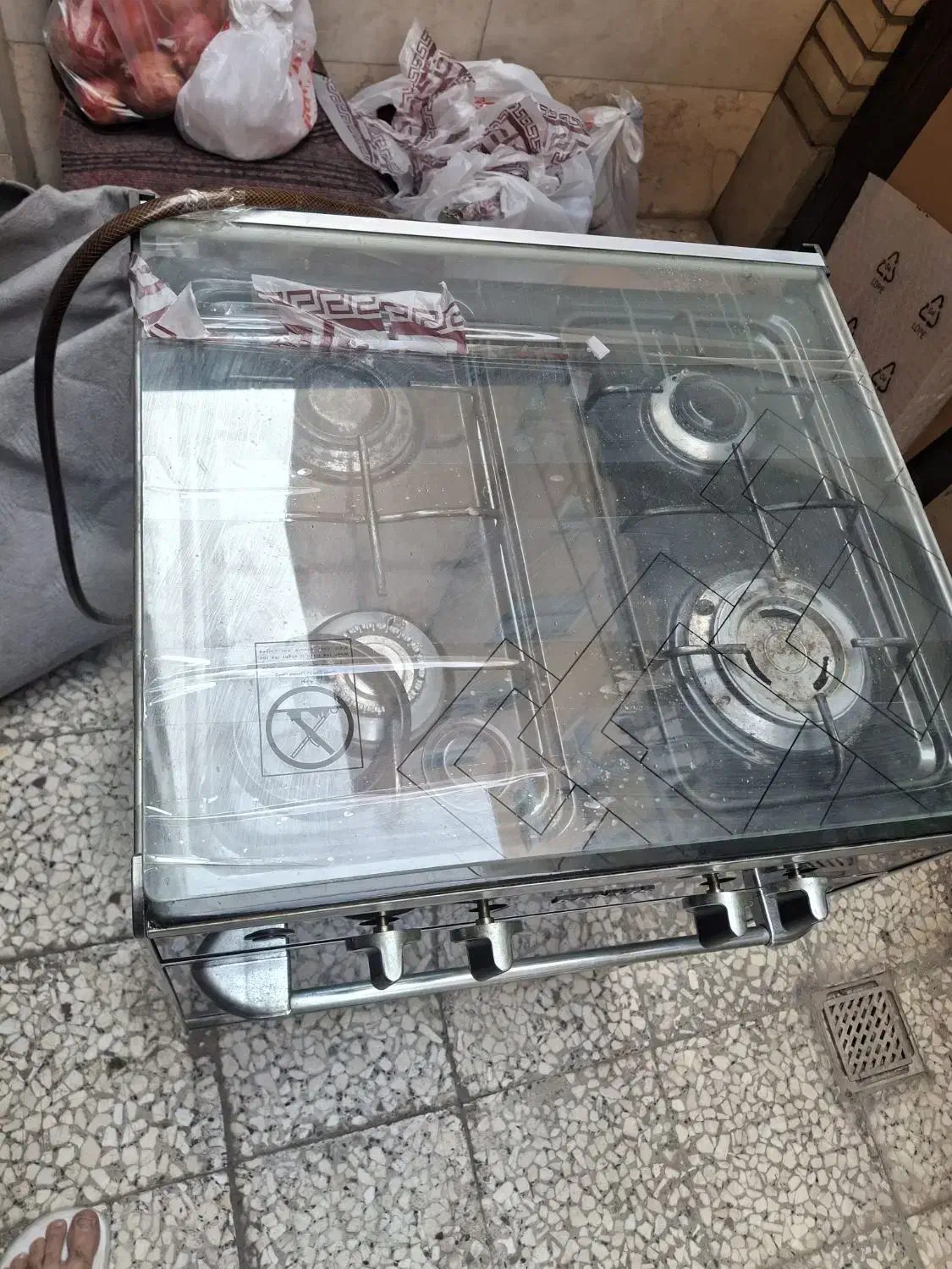 گاز 4 شعله خانگی در حد|اجاق گاز و لوازم برقی پخت‌وپز|تهران, هاشم‌آباد|دیوار