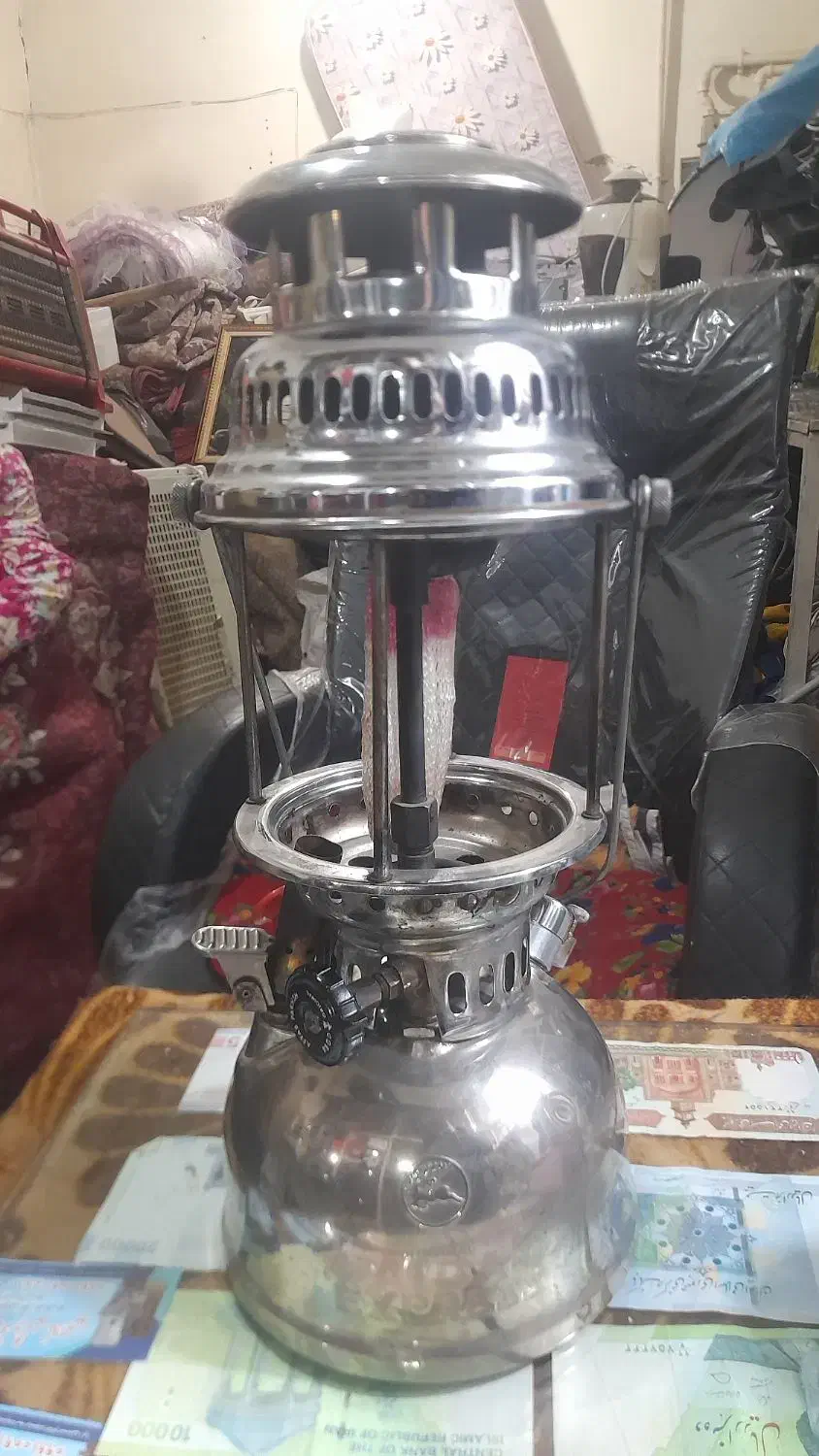 چراغ گاز عتیقه|کلکسیون اشیاء عتیقه|خوی, |دیوار