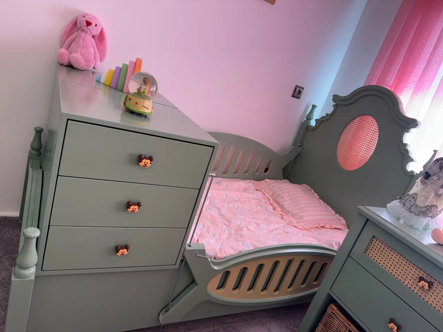 تخت کودک و نوجوان کاملا سالم|تخت و سرویس خواب|ساری, |دیوار