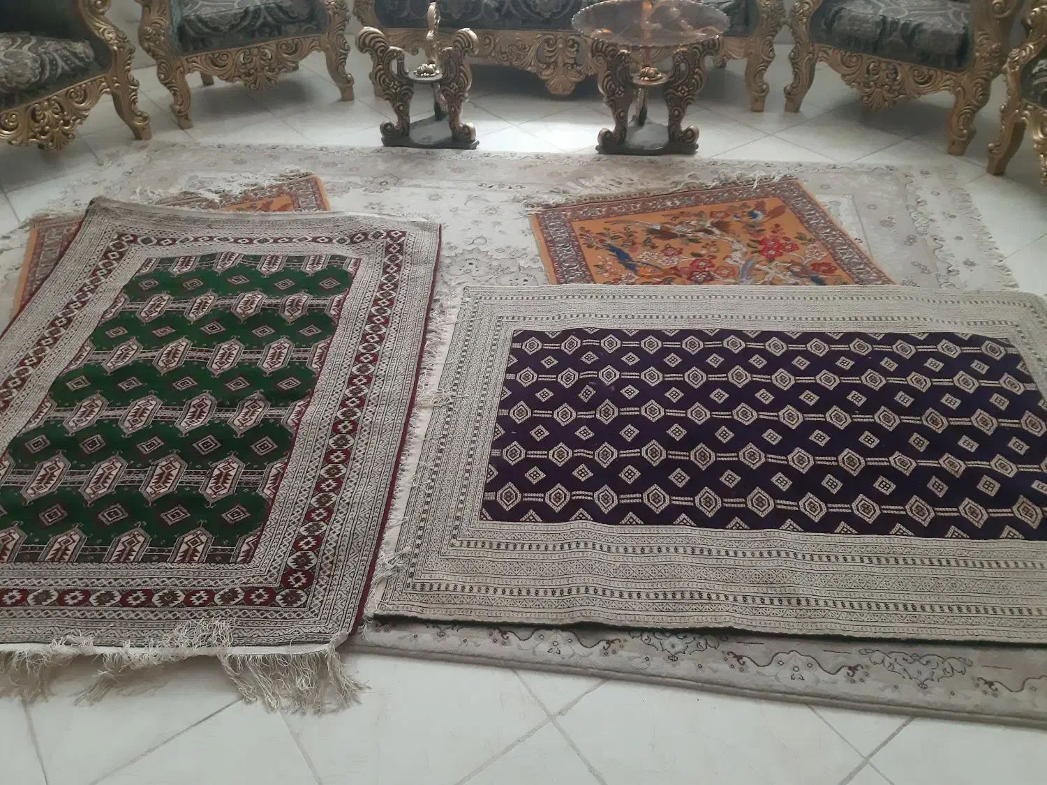 قالیچه ترکمن تن ابریشم|فرش|تربت جام, شهرک آزادگان|دیوار