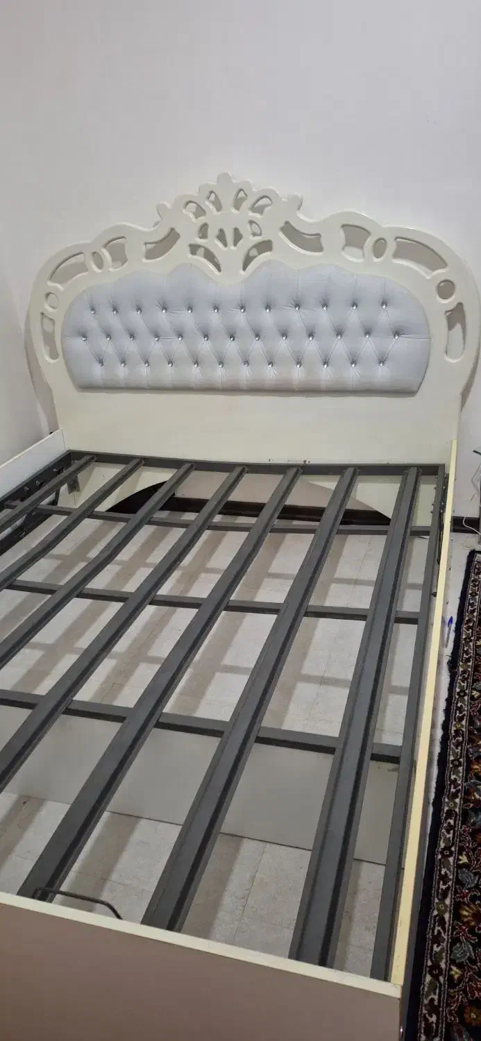 تخت دو نفره بدون تشک|تخت و سرویس خواب|الوند, |دیوار