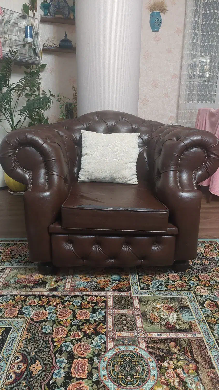 مبل چرم چستر|مبلمان خانگی و میز عسلی|سنندج, |دیوار