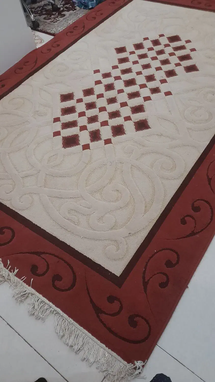 یک جفت گلیم فرش ۶متری درحدنوکاملاسالم|فرش|پاکدشت, پاکدشت (مامازند)|دیوار