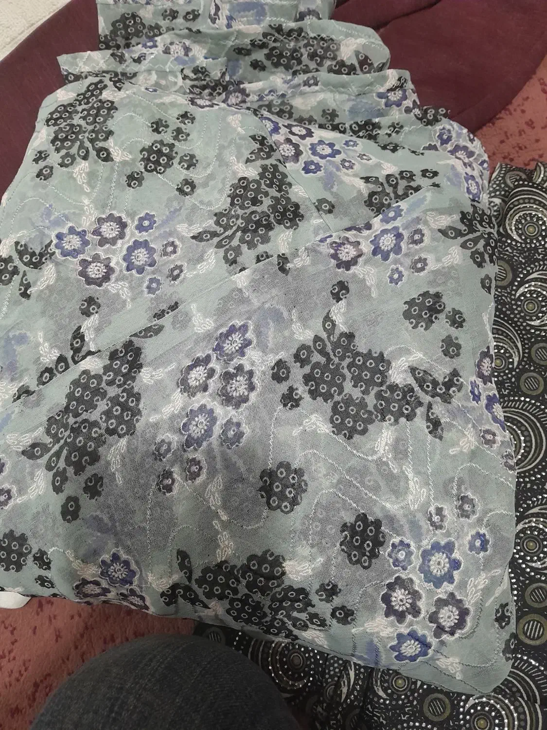 چادر رنگی شیک قشنگ مجلسی  نقرکوب|لباس|مشهد, اروند|دیوار