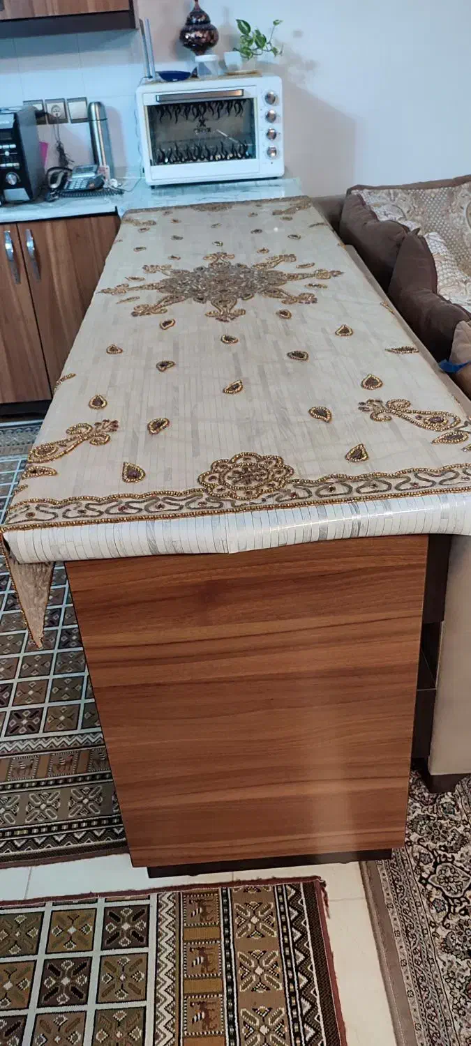 رومیزی ملیله|پرده، رانر، رومیزی|خمینیشهر, |دیوار