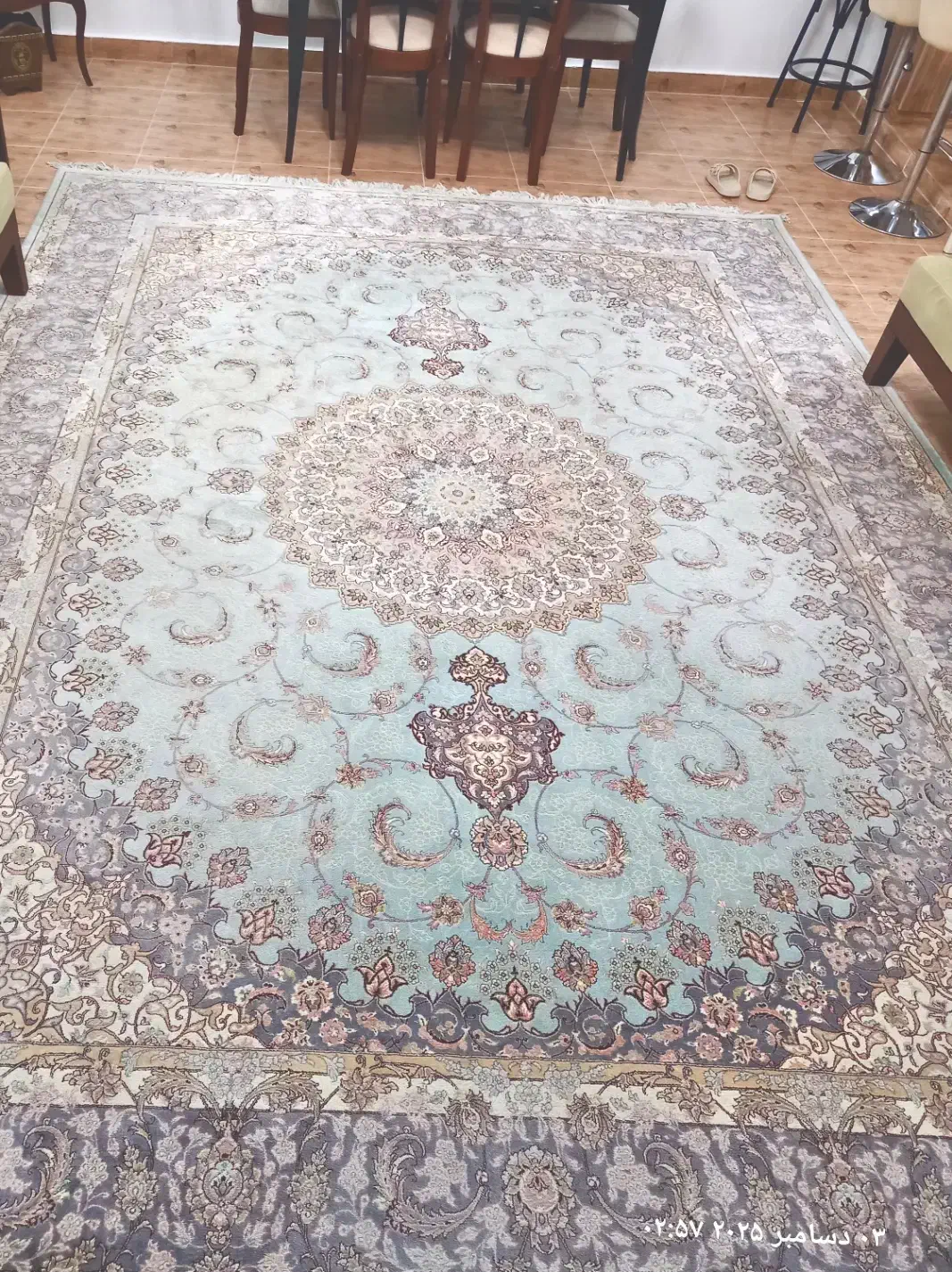 فرش فرهی ۱۲ متری فیروزه‌ای|فرش|رشت, حافظ آباد|دیوار
