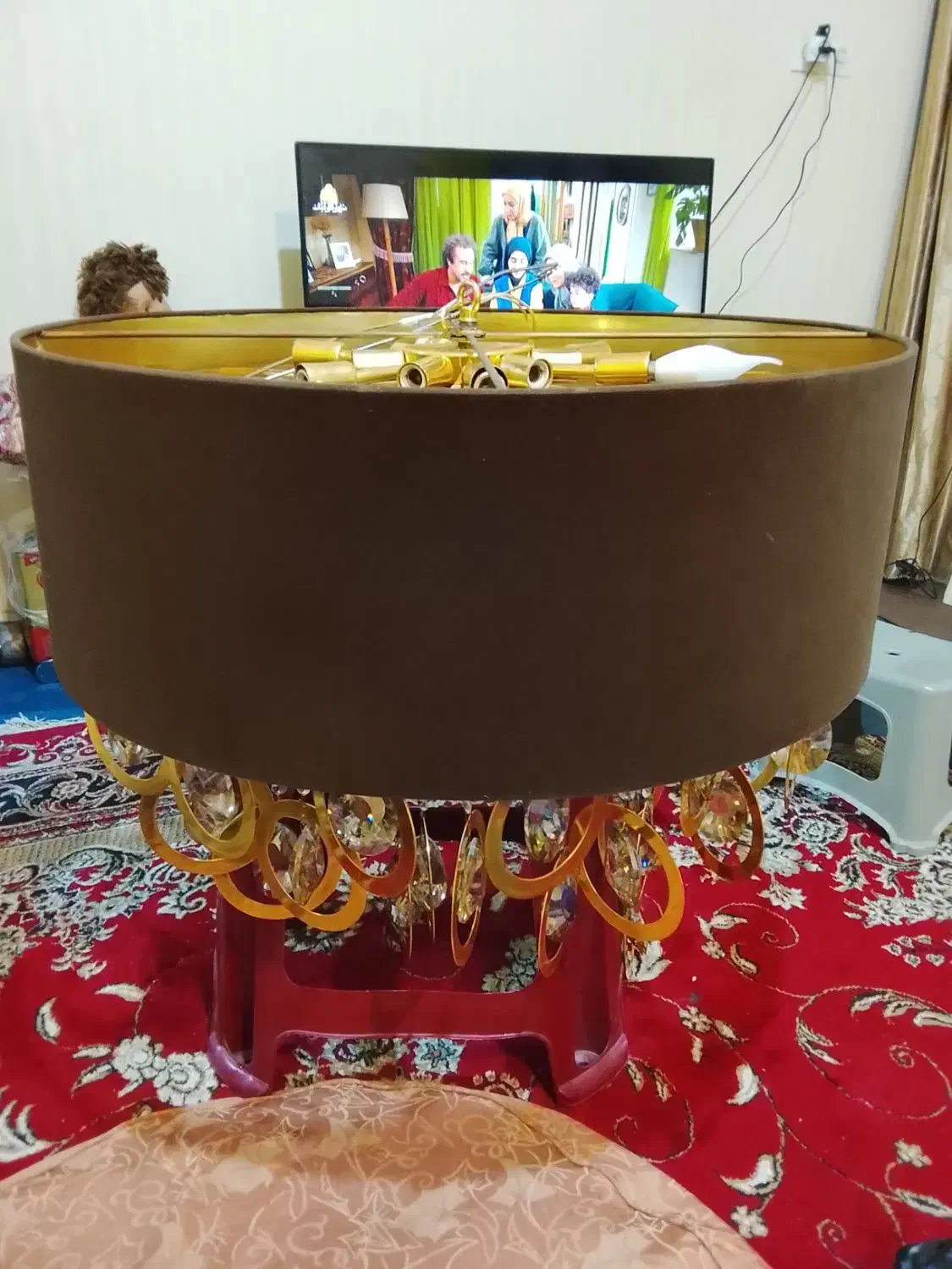 لوسترخورشیدی|لوستر و چراغ آویز|اهواز, زندوکیلی|دیوار