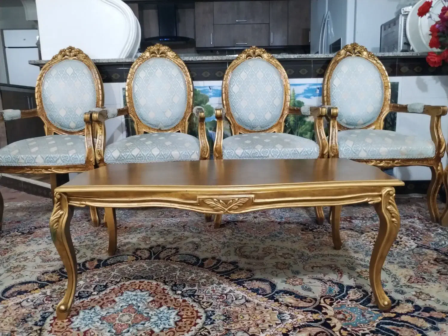 مبلمان سلطنتی|مبلمان خانگی و میز عسلی|زرین دشت (همدان), |دیوار