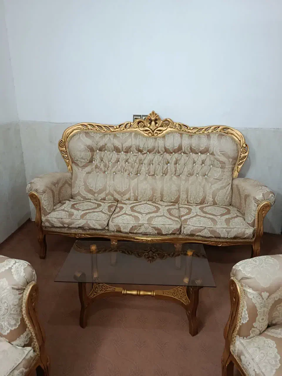 مبل استیل ۹نفره و ناهار خوری ۶ نفره .مهریز|مبلمان خانگی و میز عسلی|یزد, |دیوار