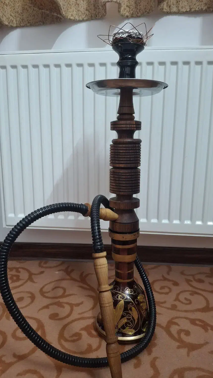 قلیان / قلیون چوبی زیبا|زیورآلات و اکسسوری|قم, باغ کرباسی|دیوار