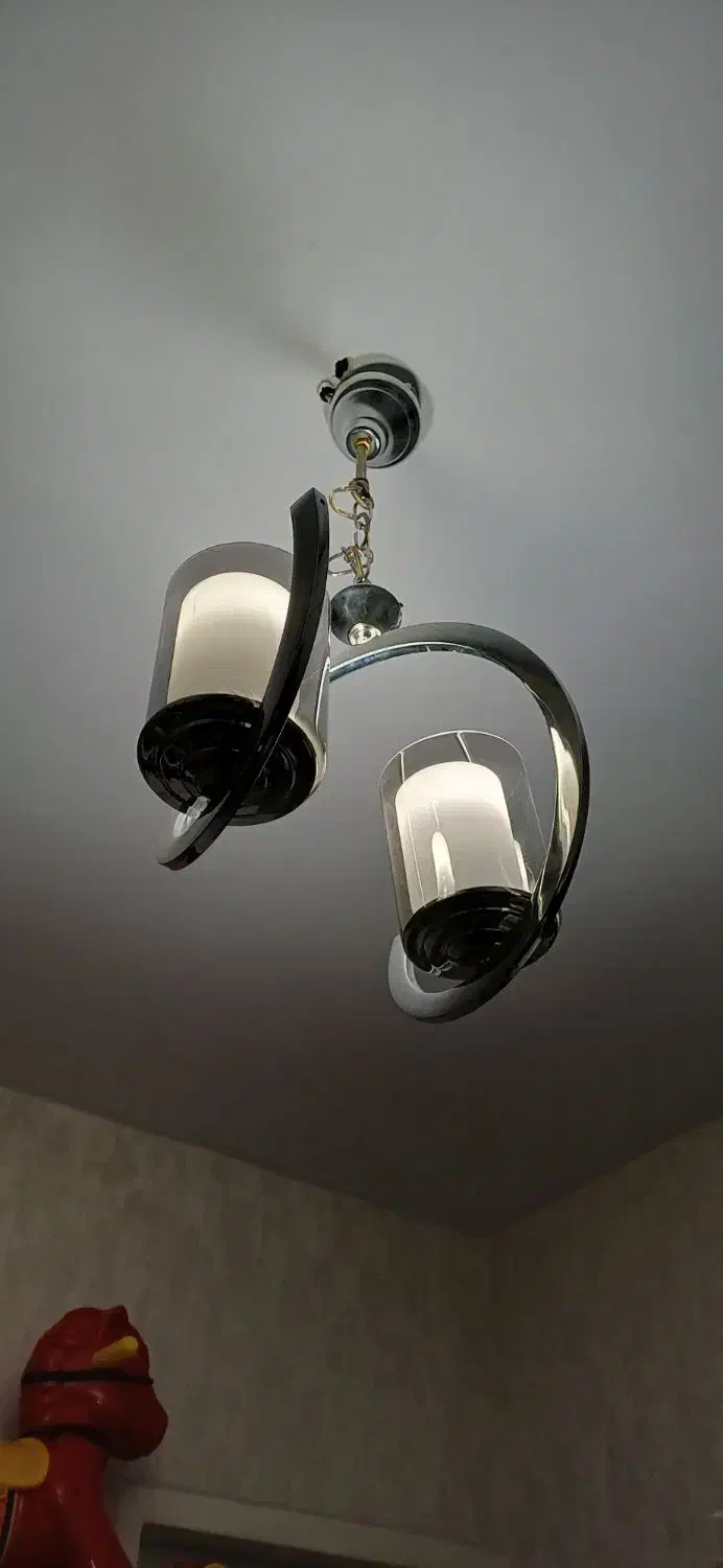 لوستر تمام استیل درحد نو|لوستر و چراغ آویز|تهران, اسفندیاری|دیوار