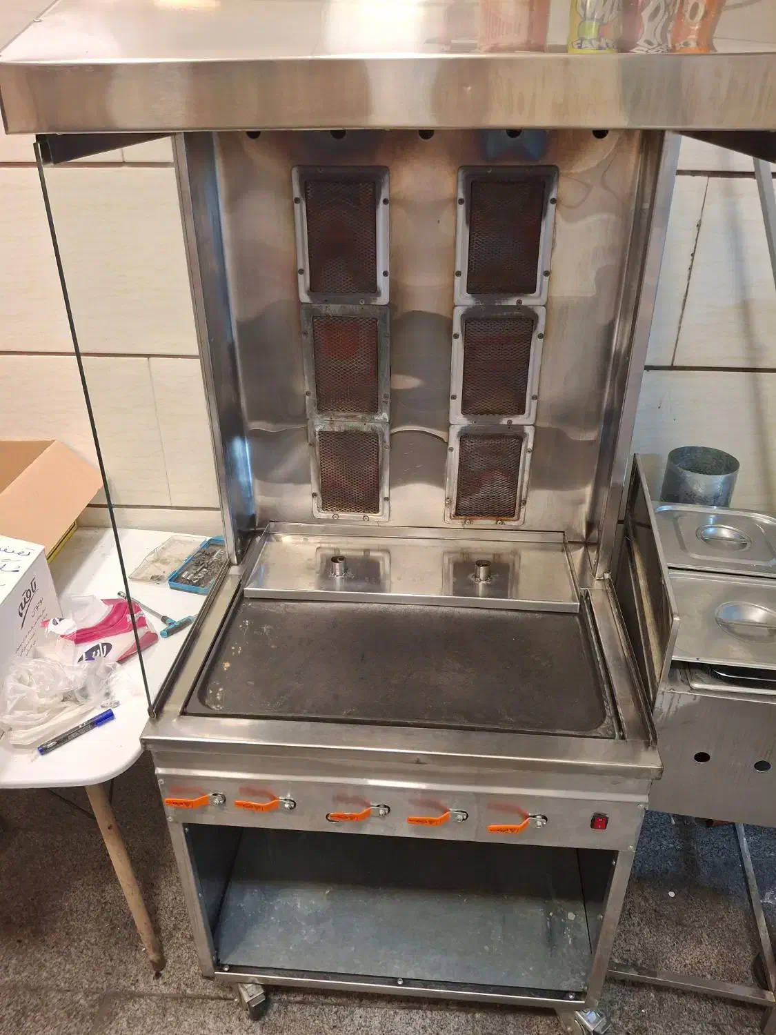 دستگاه کباب ترکی‌ ۶شعله و دو‌سیخه|فروشگاه و مغازه|قزوین, |دیوار