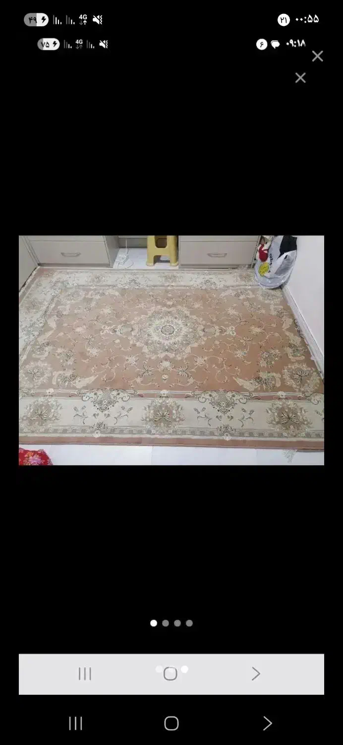 فرش زمردمشهدزمینه کرمی|فرش|تهران, قاسمآباد|دیوار