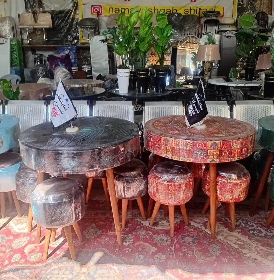 میز و صندلی مدل پاف ست چهار نفره سنتی و ساده|میز و صندلی غذاخوری|شیراز, وزیرآباد|دیوار