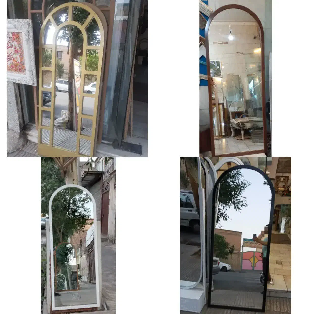 آینه قدی آینه گنبدی آینه دفرمه آینه گرد|آینه|قم, باغ شریفی|دیوار