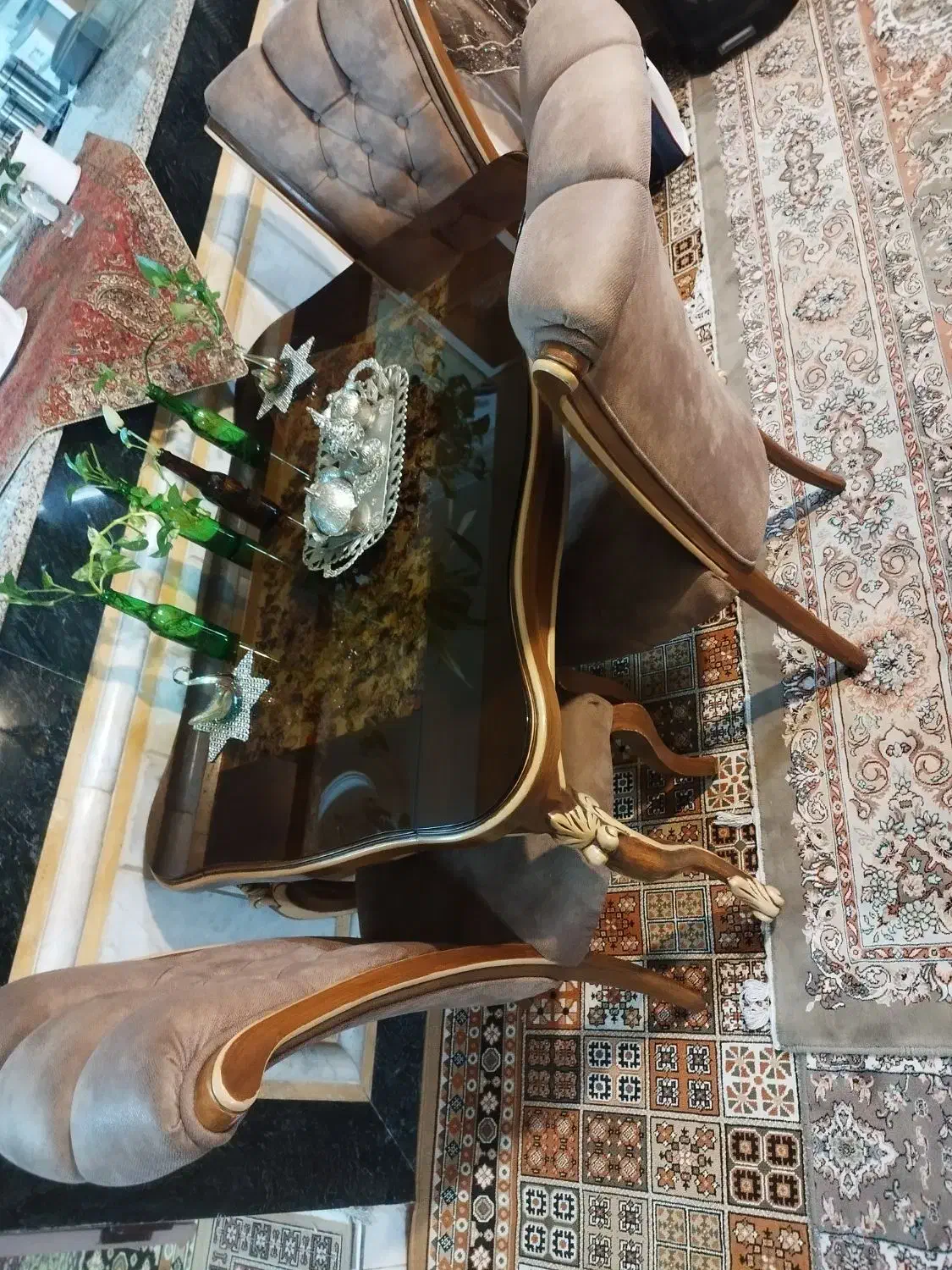 میز نهار خوری چهار نفره چوب گردو|میز و صندلی غذاخوری|مشهد, عسگریه|دیوار