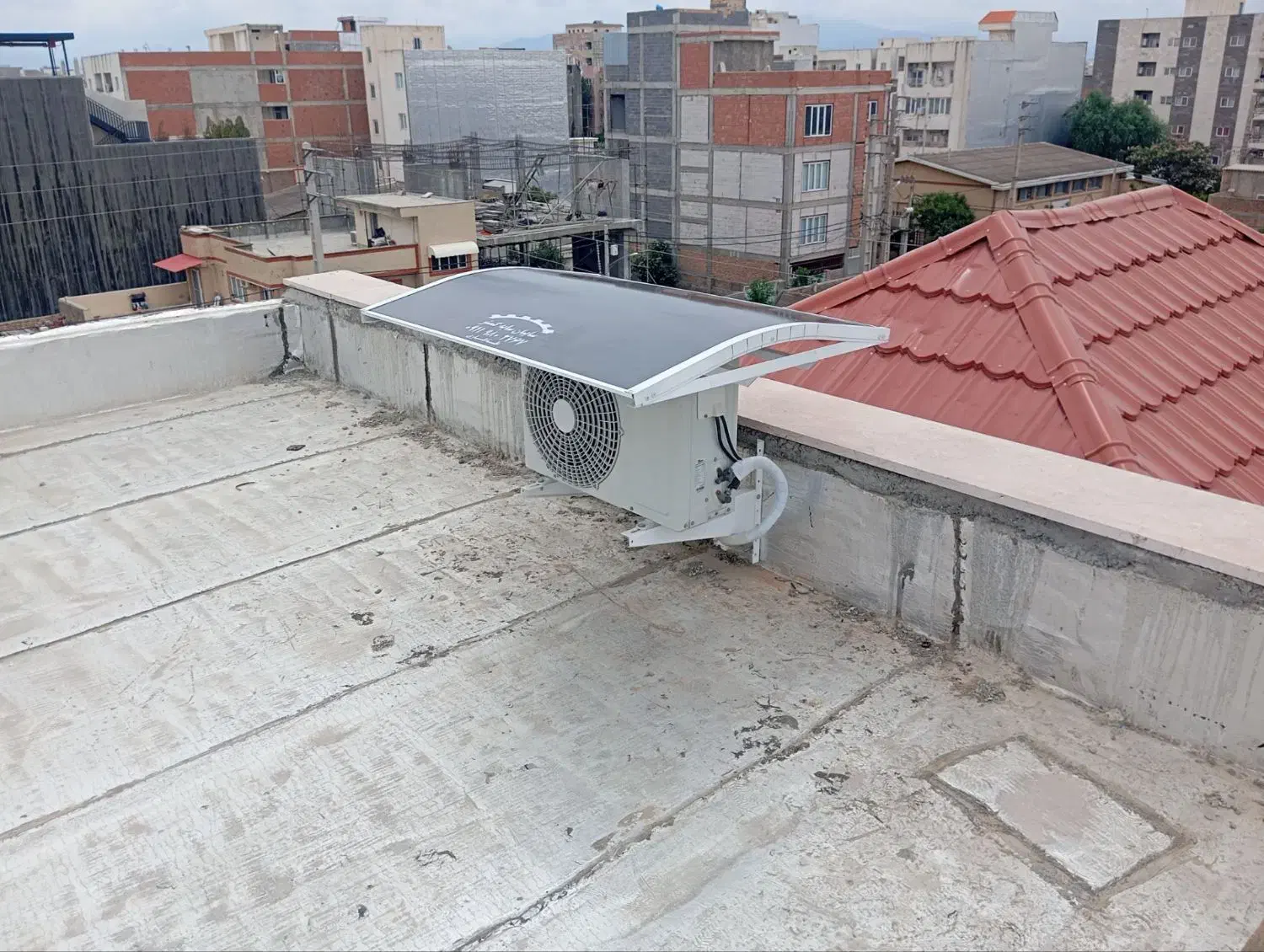 سایبان کولر اسپیلت|کولر گازی و فن‌کوئل|اسلام‌شهر, شهرک قائمیه|دیوار