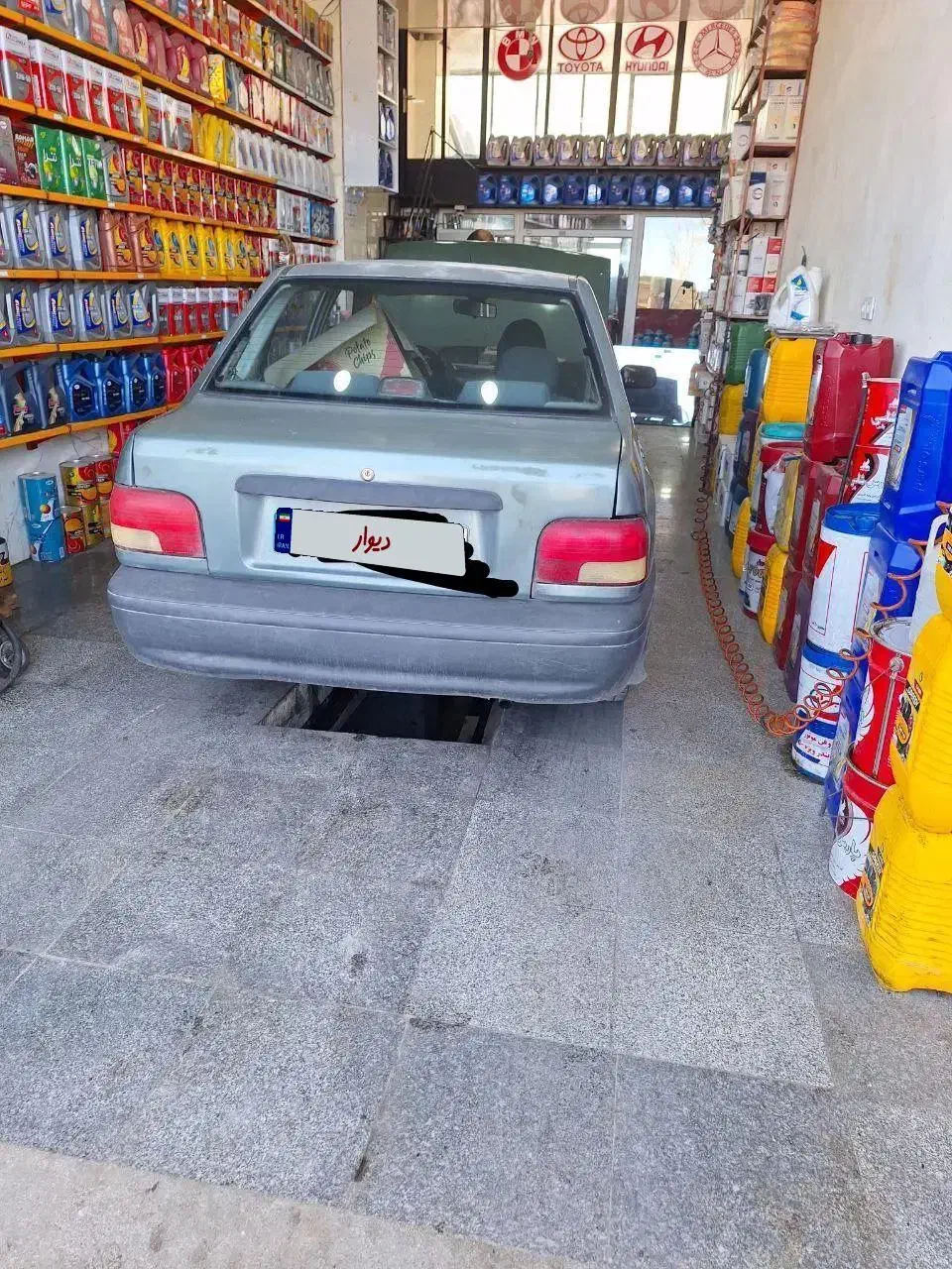 فروش پراید ۸۶رنگ سبز زیتونی|خودرو سواری و وانت|قروه, |دیوار