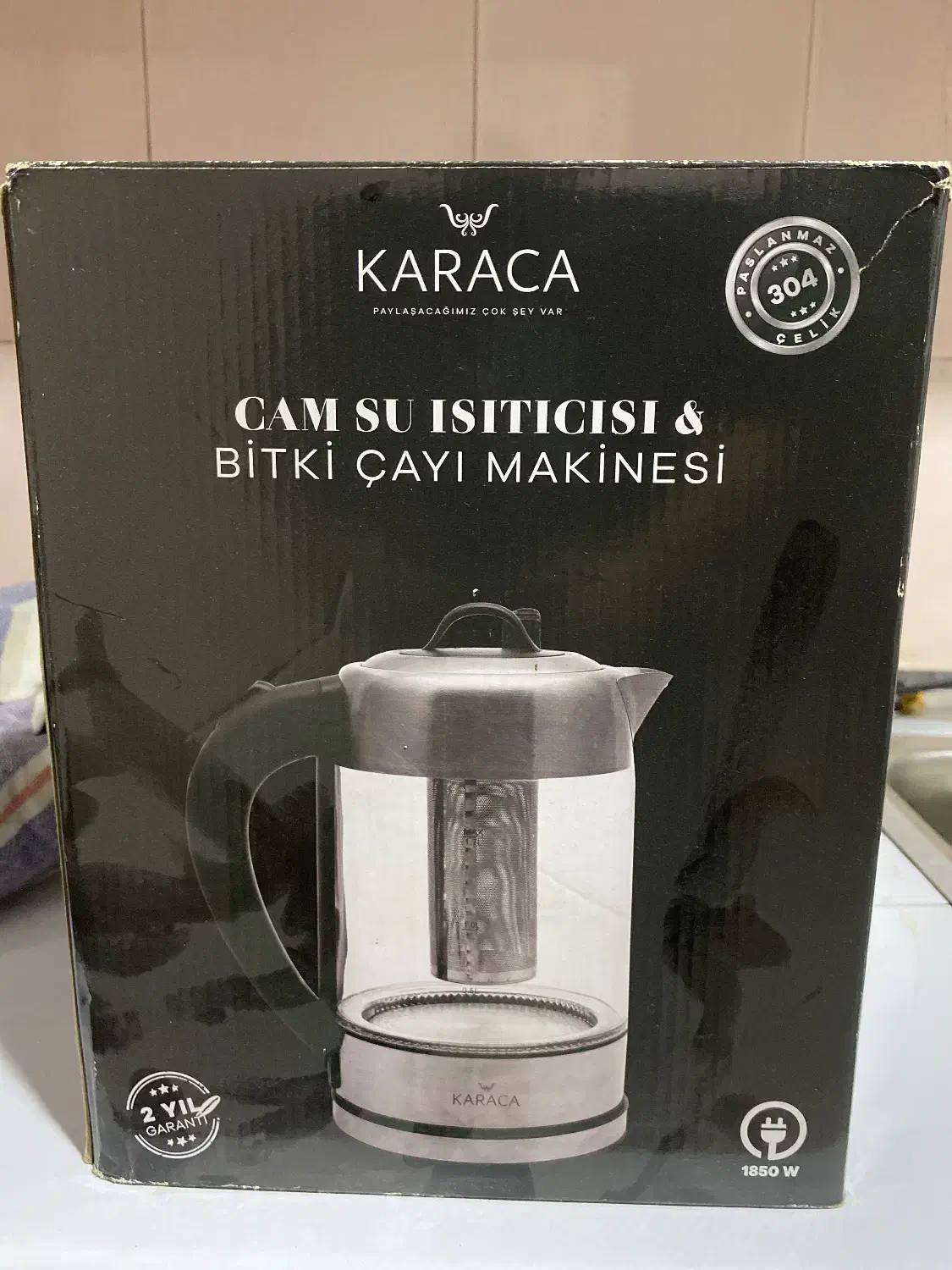 چایی ساز ترک برند KARACA|سماور، چای‌ساز، قهوه‌ساز|پرند, فاز ۶|دیوار