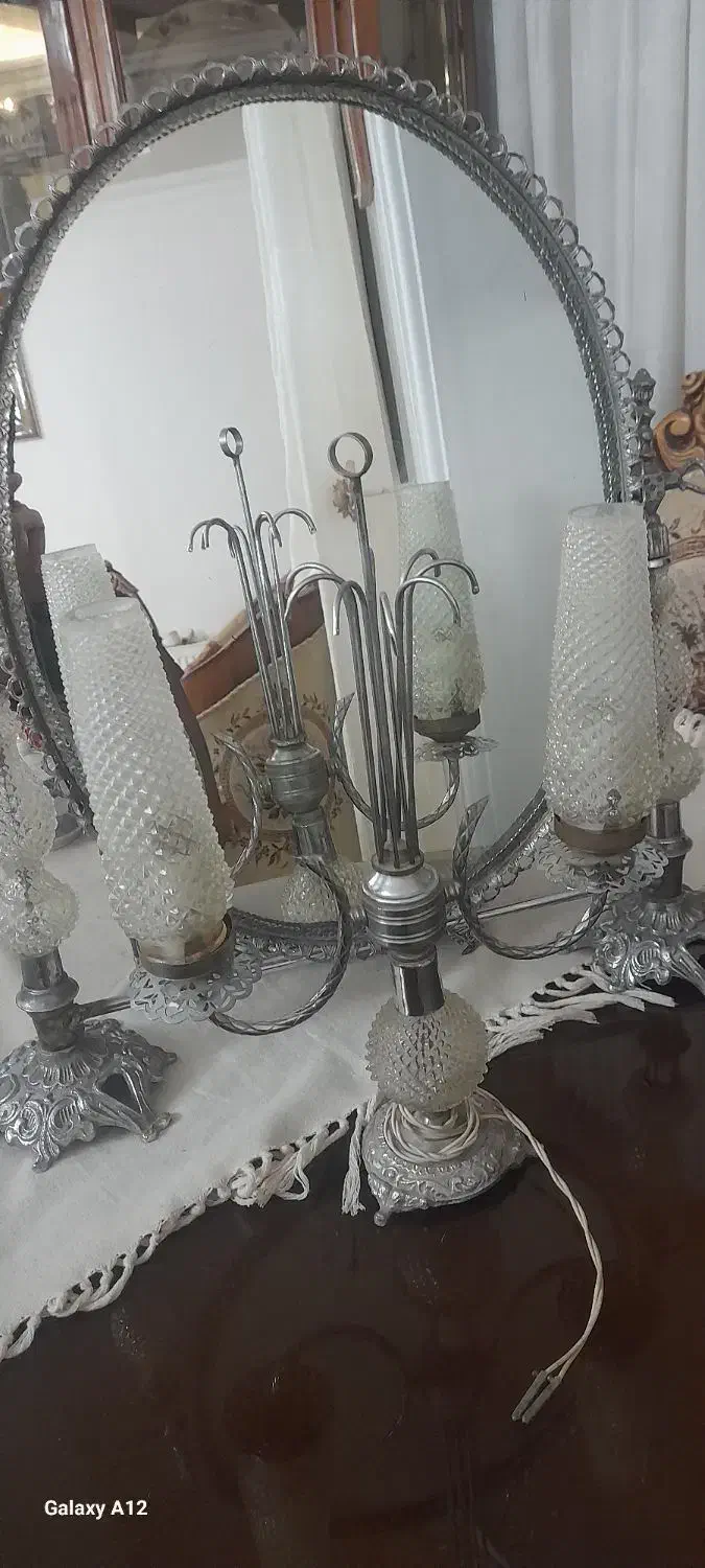 اینه شمدان سیلور رنگ نقرهای|آینه|کرمان, |دیوار