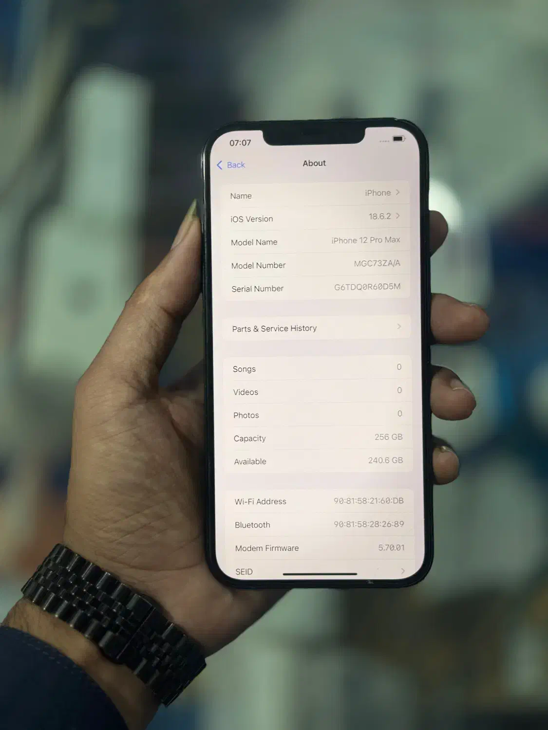 iphone 12 pro max Zaa 256 g در حد خشک|موبایل|چابهار, |دیوار