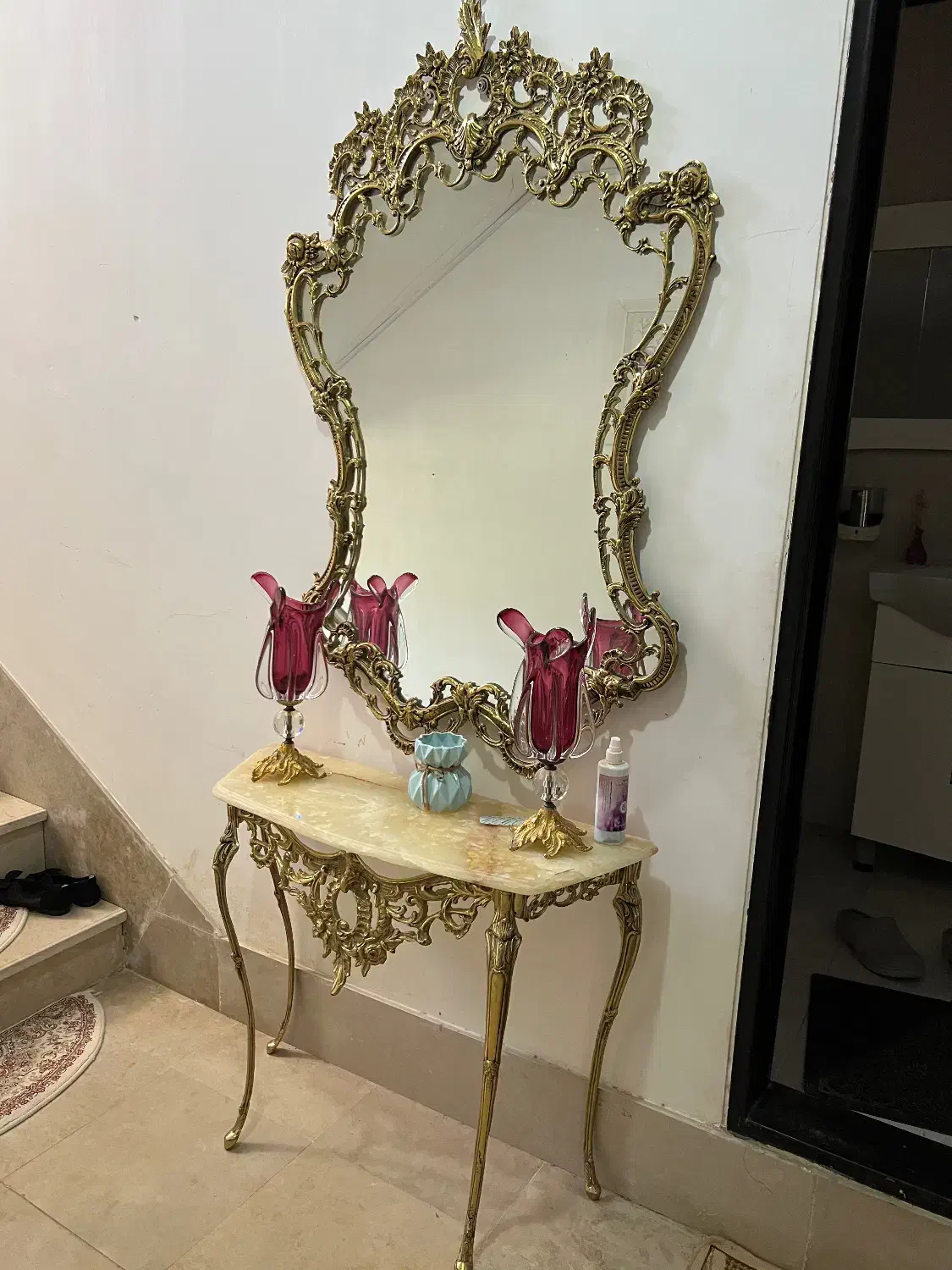 آینه کنسول برنز|مبلمان خانگی و میز عسلی|ارومیه, |دیوار