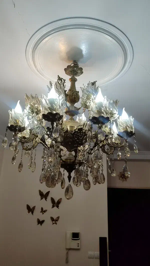 لوستر برنجی|لوستر و چراغ آویز|تهران, خرمشهر|دیوار