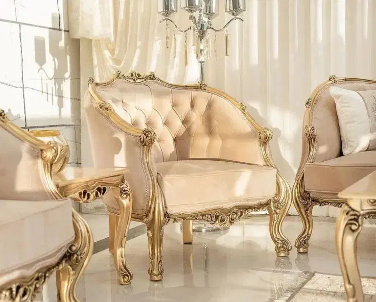 مبل کلاسیک مدل زمرد پشت و رو لمسه|مبلمان خانگی و میز عسلی|مراغه, |دیوار