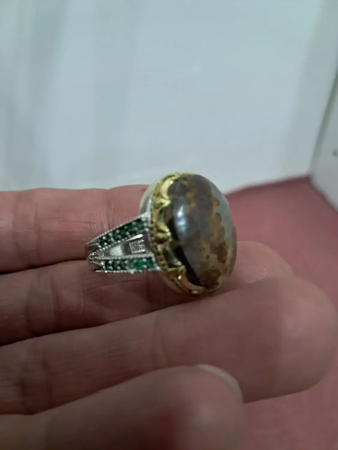 انگشتر هفت چاکرا وعقیق یمن|جواهرات|بندر ماهشهر, |دیوار