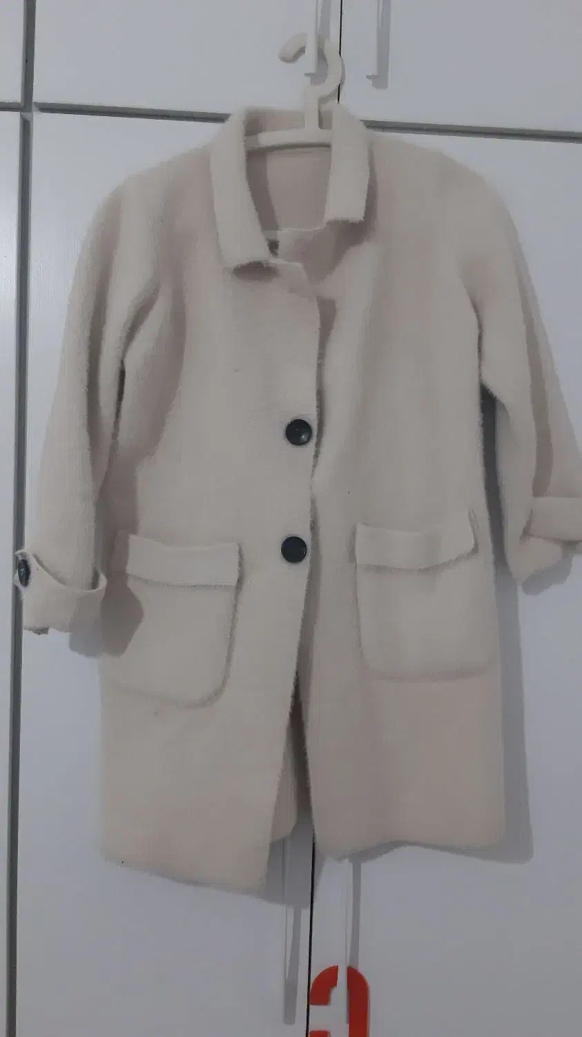 پالتو پشمی ۴۲۴۴وپالتو مشکی|لباس|خرمآباد, |دیوار