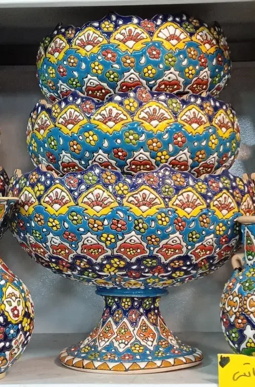 مینا کاری گزخوری|ظروف سرو و پذیرایی|ری, هاشم‌آباد|دیوار