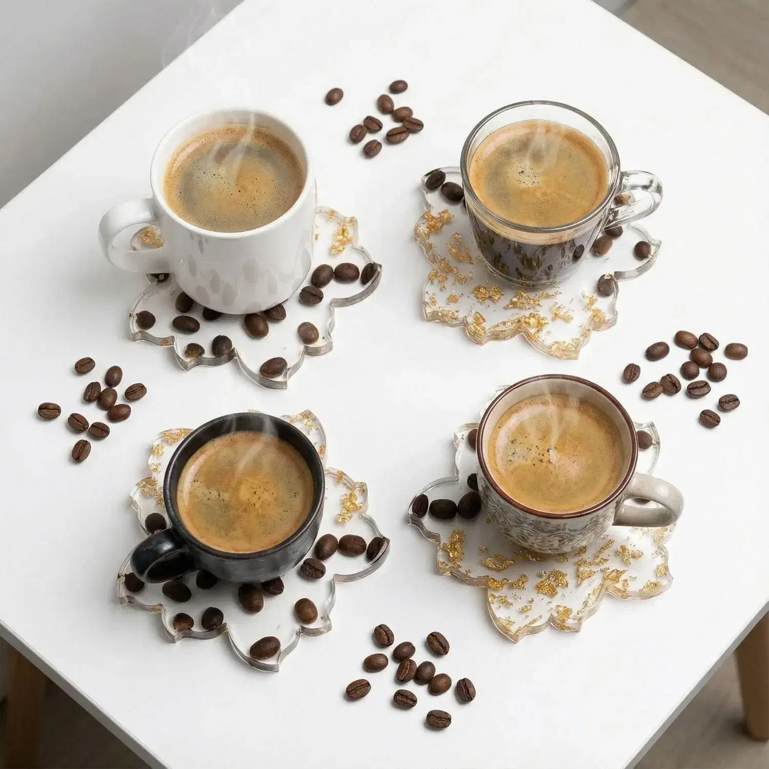 زیر لیوانی رزین|صنایع دستی و سایر لوازم تزئینی|کیش, |دیوار