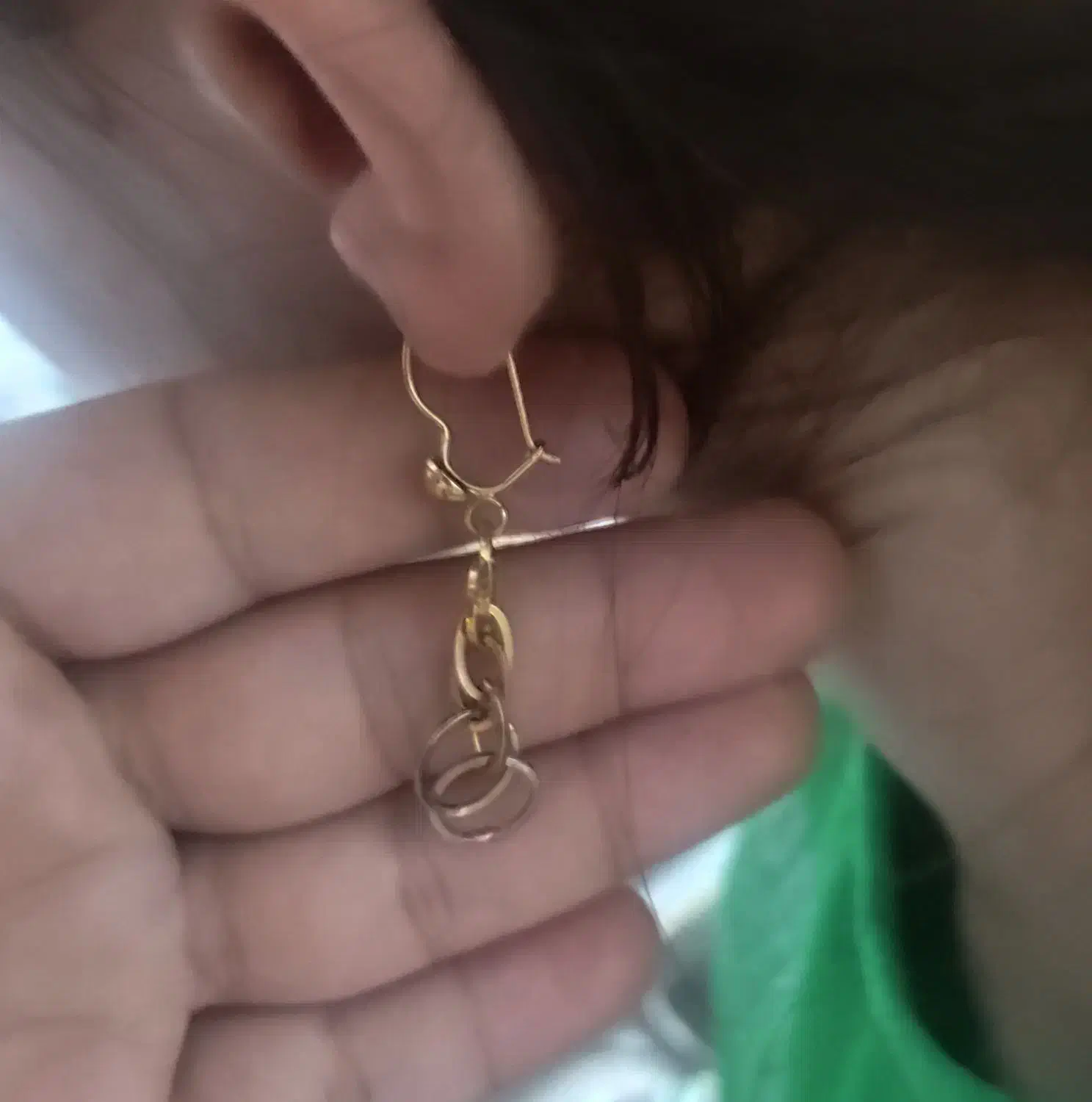 گوشواره آویز طلا|جواهرات|گرگان, |دیوار