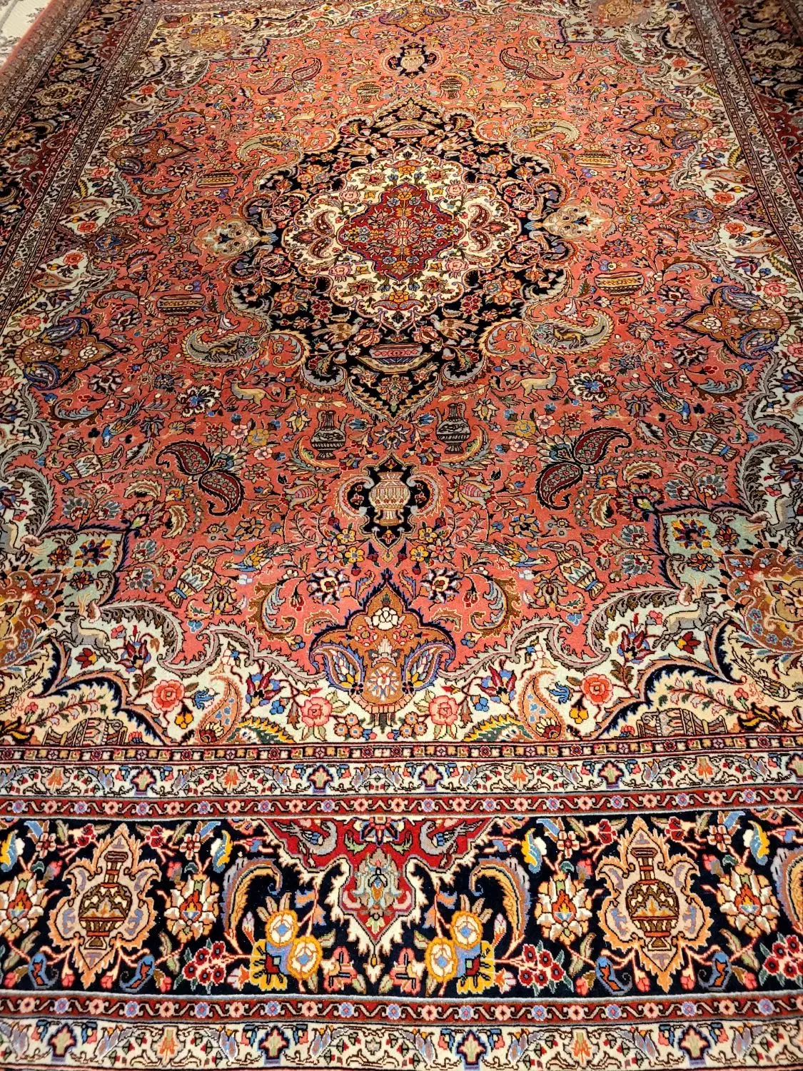 ۱۲ متری ۴۰رج دستباف آنتیک تبریز(فرش پورمحمد)|فرش|تبریز, |دیوار