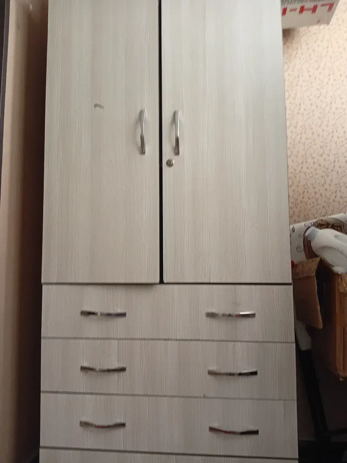 کمد گجت با چوب ام دی اف هایگلاس کشو ریلی وکابینت|جاکفشی، کمد، دراور|کرج, عظیمیه|دیوار