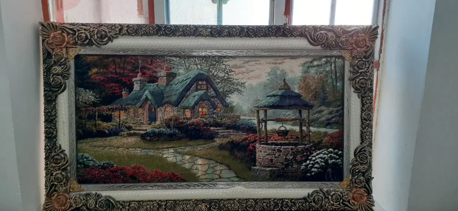 تابلو فرش و حلقه ورزشی|تابلو فرش|باشت, |دیوار