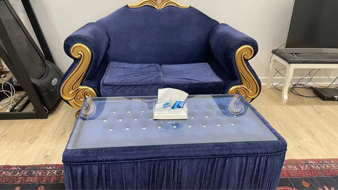 مبل راحتی ۵ نفره|مبلمان خانگی و میز عسلی|قم, بلوار امین و ساحلی|دیوار