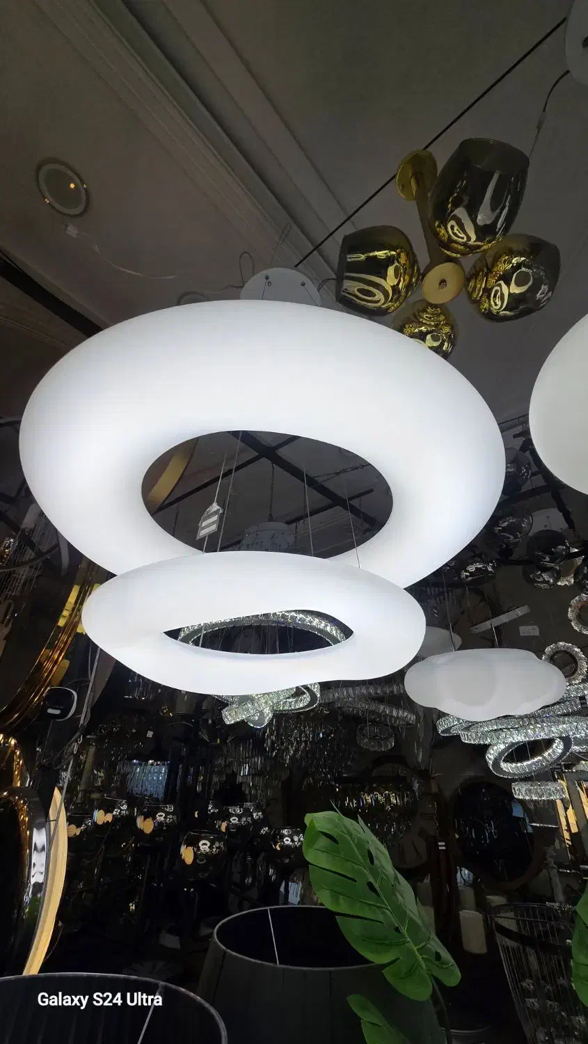 لوستر ابری دو طبقه گرد|لوستر و چراغ آویز|تهران, عبدلآباد|دیوار