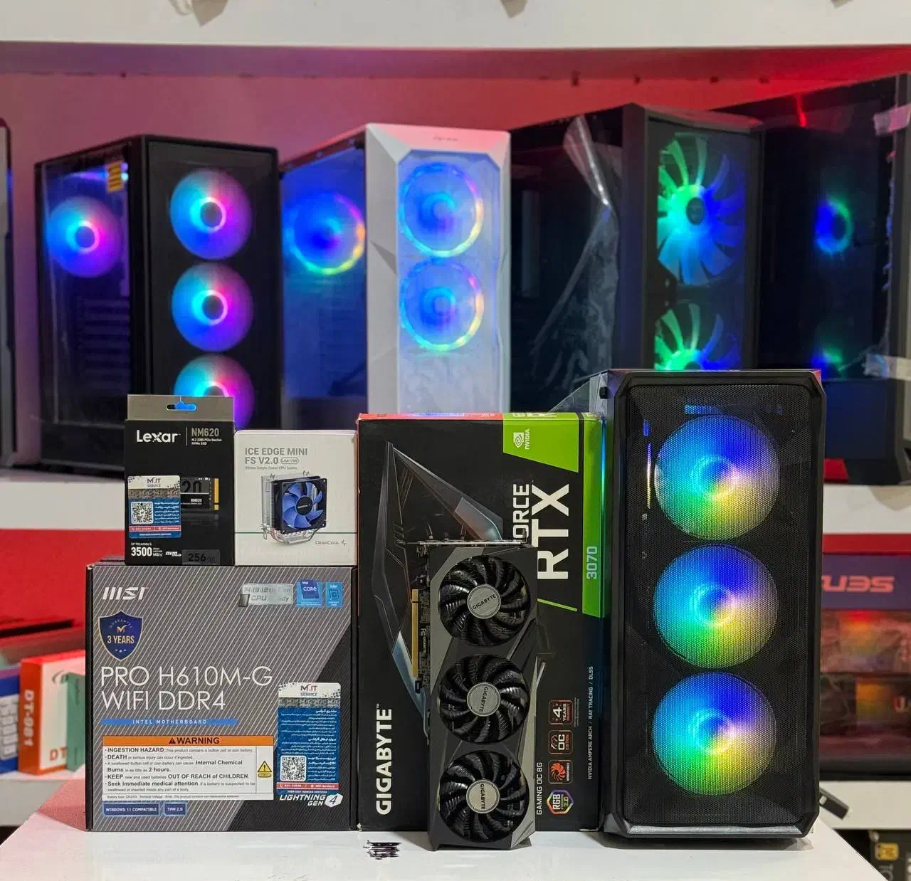 کیس گیمینگ رندرینگ نسل 13 گرافیک RTX3070Giga|رایانه رومیزی|مشهد, آبکوه|دیوار