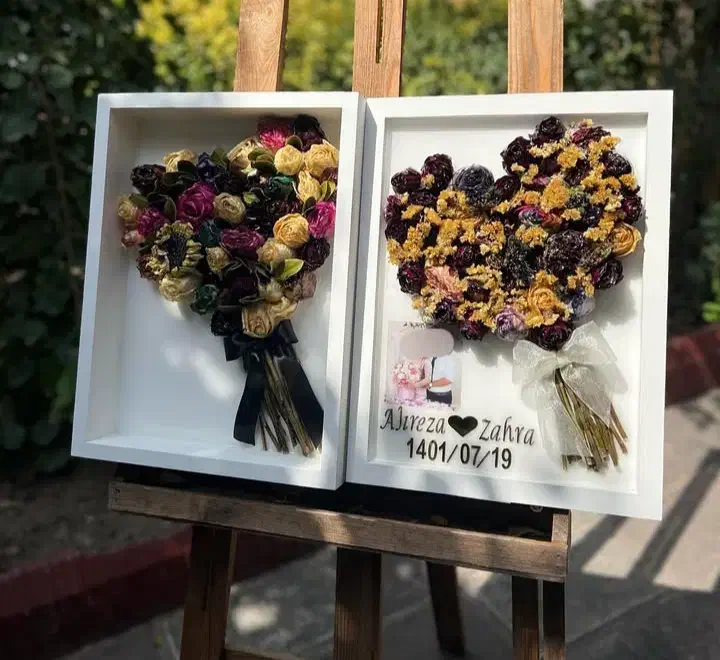 جاودان کردن گل خشک با رزین|زیورآلات و اکسسوری|قروه, |دیوار