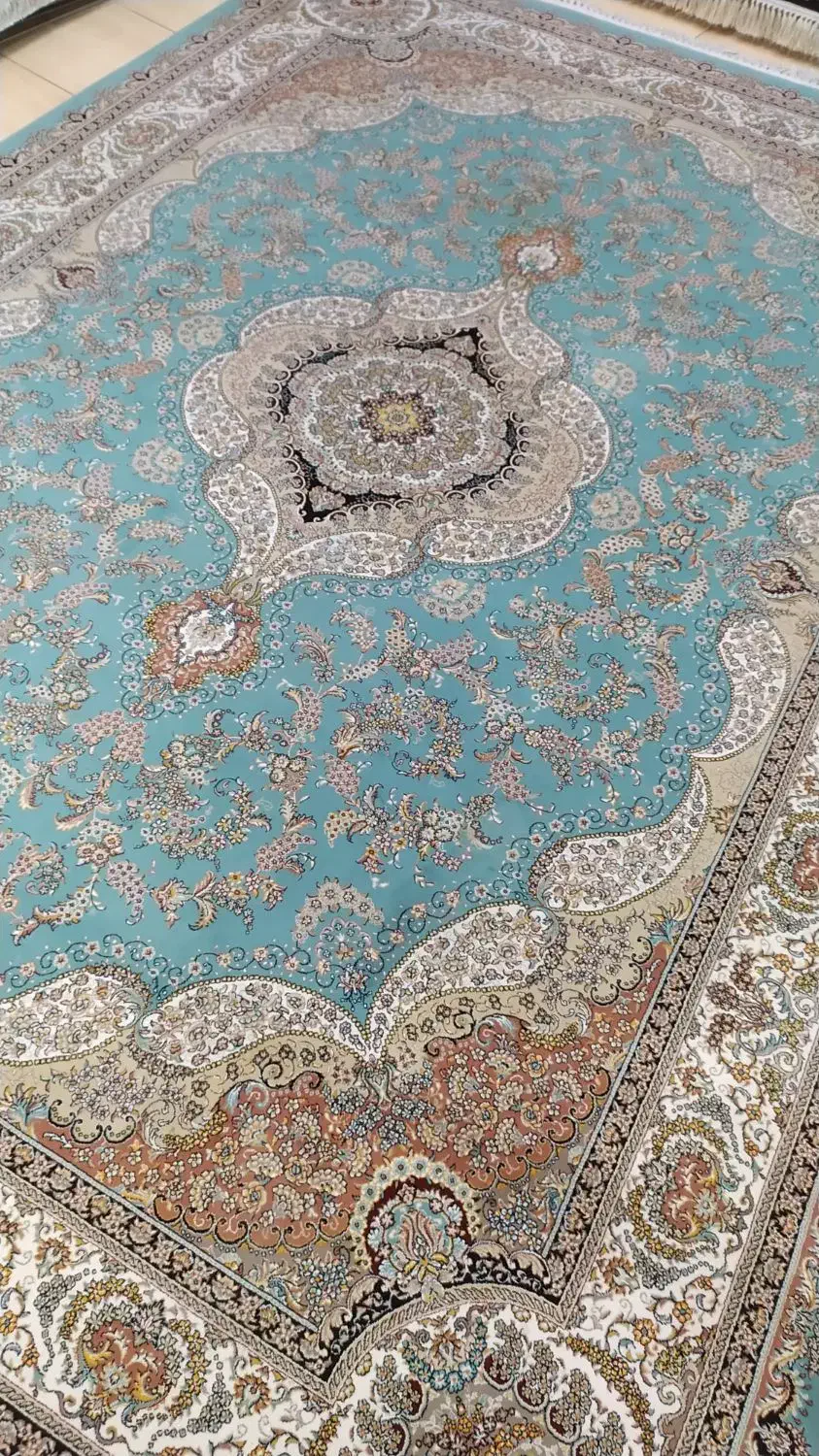 یک جفت فرش9متری آبی و یک جفت کرم 700شانه|فرش|رباط‌کریم, الارد|دیوار