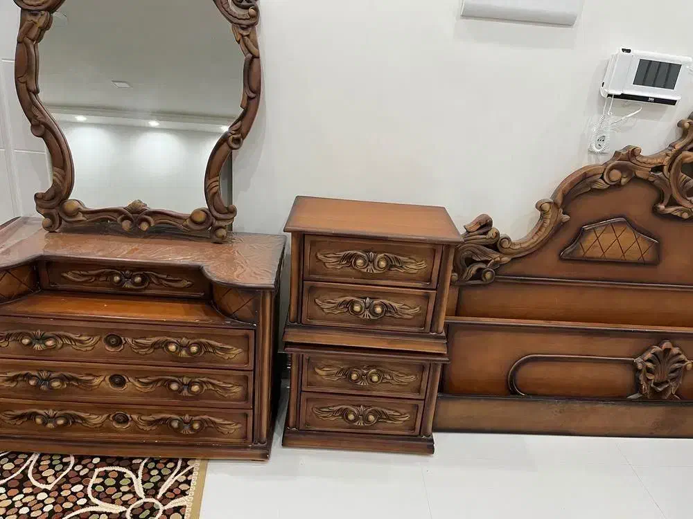 سرویس خواب چوب گردو|تخت و سرویس خواب|بندر کنگان, |دیوار