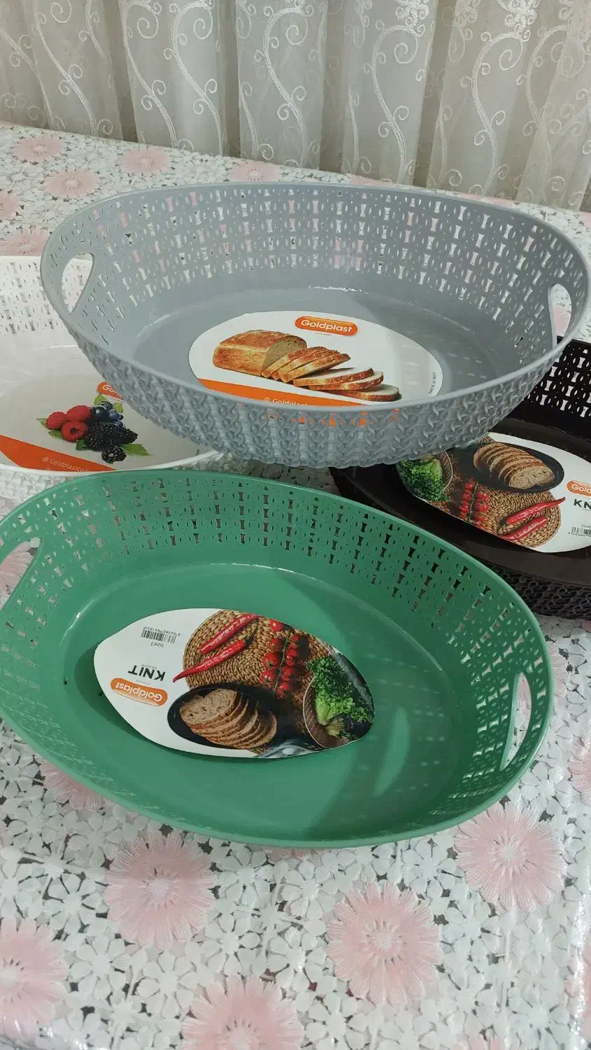 سبد بیضی بافت دار|ظروف نگهدارنده، پلاستیکی، یک‌بارمصرف|ساری, |دیوار