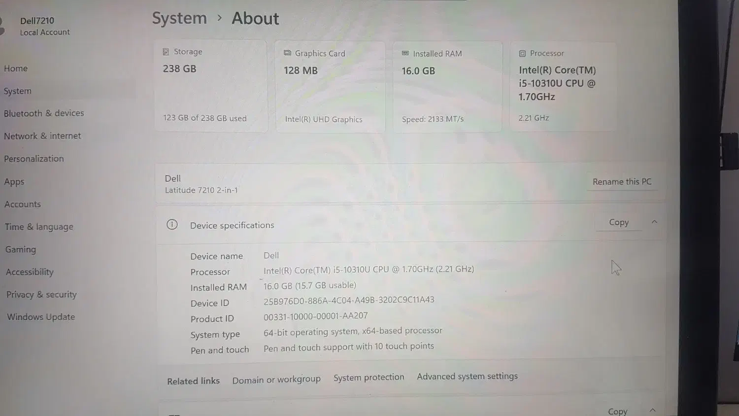 Dell 7210|رایانه همراه|تهران, تهرانپارس شرقی|دیوار