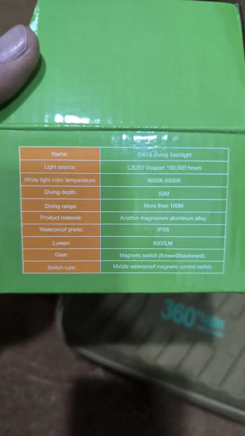 چراغ قوه غواصی|غواصی و ورزش‌های آبی|پارسیان, |دیوار