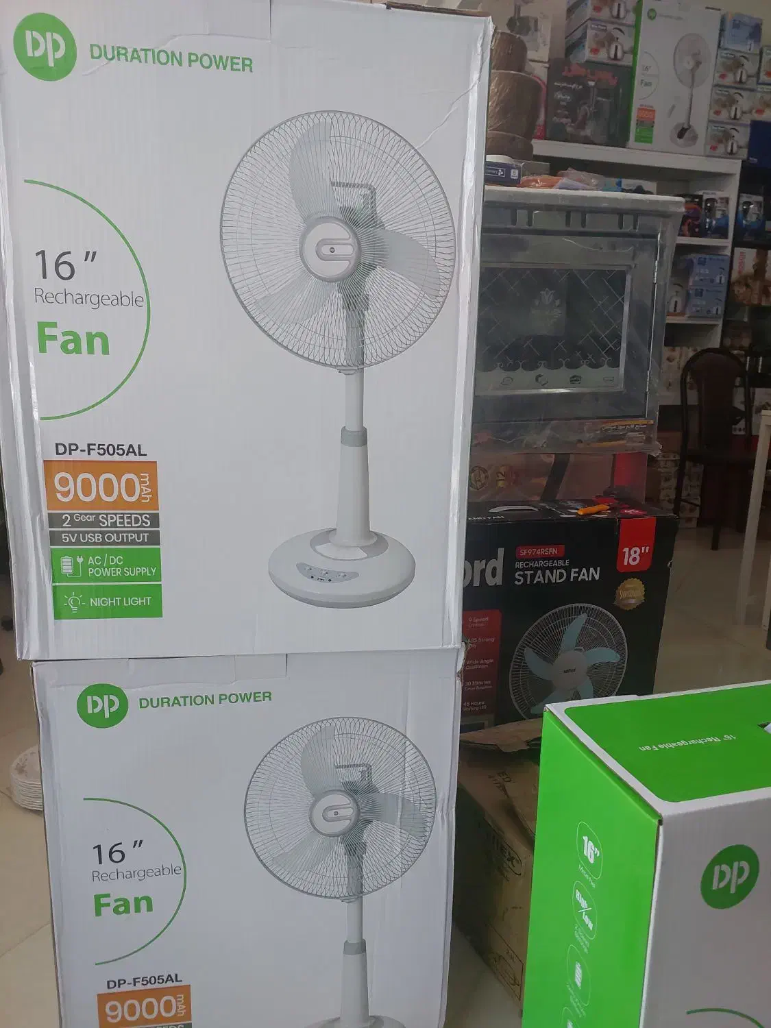 پنکه شارژی dpایستاده|پنکه و تصفیهکنندهٔ هوا|میبد, |دیوار